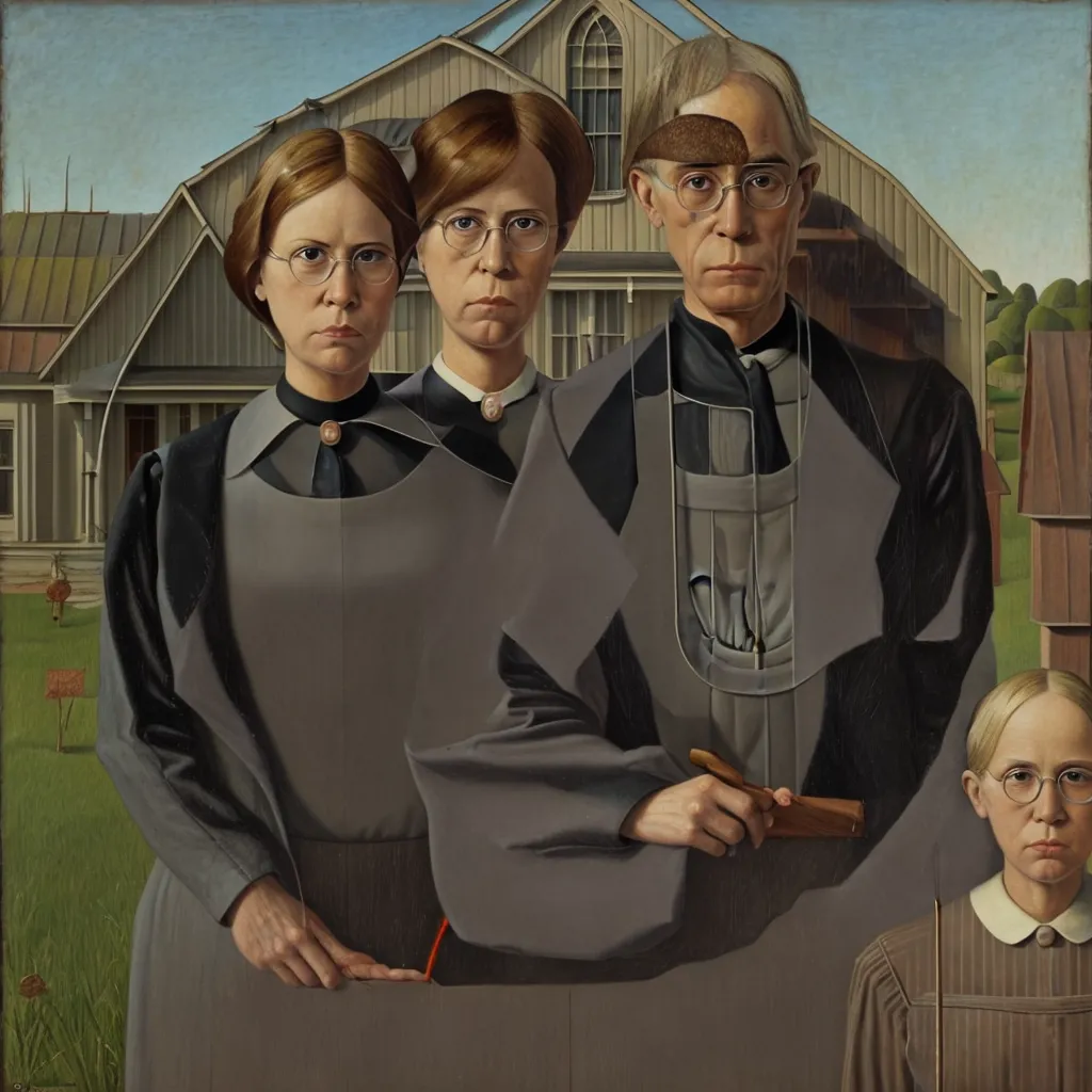 1930 - American Gothic - Grant Wood